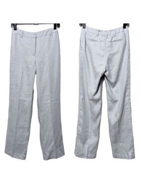 PURE COLLECTION 100% Linen Straight Leg Pants 2